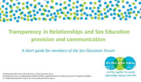Transparency in RSE provision and communication - short guide